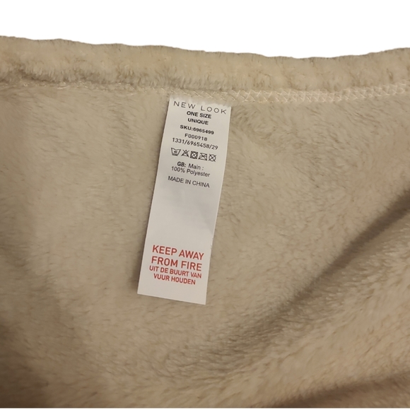 Fluffy Blanket Hoodie Leopard Print One Size - Picture 2 of 5